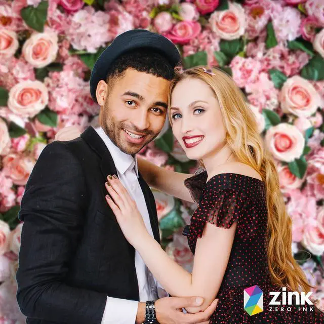 Alt view image 5 of 5 - Zink Roses Photo Backdrop - Wrinkle-Free 4.5 Ft x 6 Ft Roses Photo Studio Backdrop for Birthdays, Weddings, Bridal Showers, Valentine's Day, and More