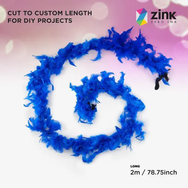 Alt view image 3 of 5 - Zink 6PCS Colorful Feather Boas - 6 Fluffy Feather Boas for Dress-Up, Party Favors, Photo Booths, and More
