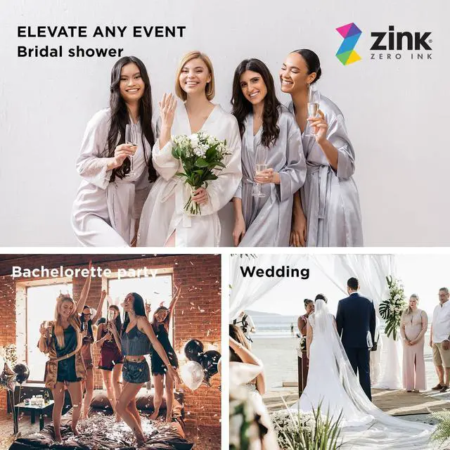 Alt view image 4 of 5 - Zink 23PC Bridal Shower Photo Booth Props - 23 Rose Gold Bridal Photo Booth Props for Bachelorette Parties, Bridal Showers, Girls' Night Out, Hen Parties, and Wedding Favors