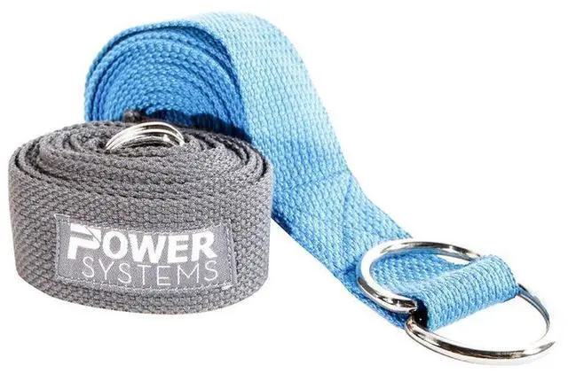 Alt view image 3 of 4 - Power Systems Yoga Strap with D-Ring, 8 Foot, Dark Gray (83221)