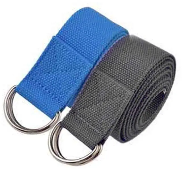 Alt view image 4 of 4 - Power Systems Yoga Strap with D-Ring, 8 Foot, Dark Gray (83221)