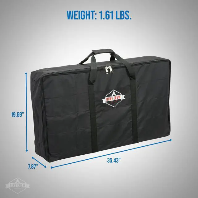 Alt view image 2 of 6 - Hike Crew Heavy Duty 600D 3-Burner Stove Storage Carry Bag | Water and Corrosion Resistance 19.69" x 7.87" x 35.43"