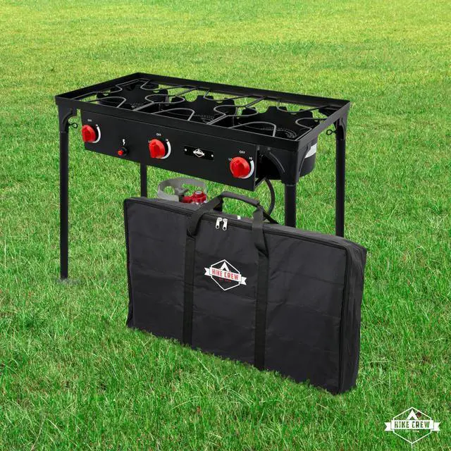 Alt view image 3 of 6 - Hike Crew Heavy Duty 600D 3-Burner Stove Storage Carry Bag | Water and Corrosion Resistance 19.69" x 7.87" x 35.43"