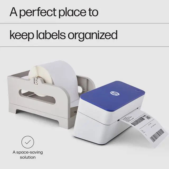 Alt view image 3 of 7 - HP Thermal Label Holder for Labels up to 4 x 6, Designed for Rolls and Fanfold Labels and Works with Label Printers for Home, Office, and Small Business