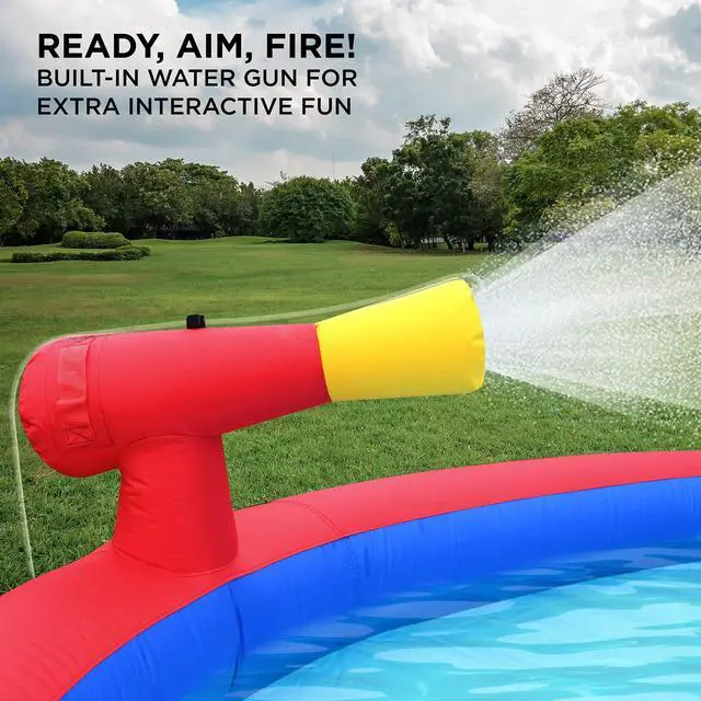 Alt view image 7 of 7 - Sunny & Fun Deluxe Inflatable Water Slide Park