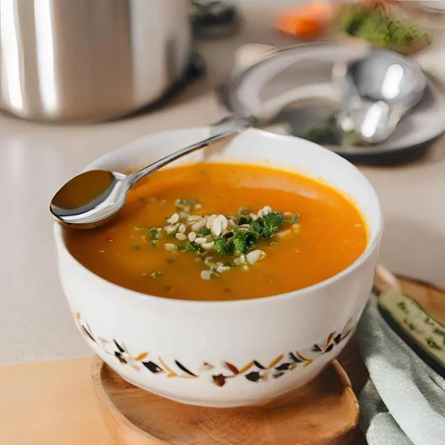 Alt view image 4 of 7 - Jumbl Stainless Steel Soup Spoons Set of 8 Polished 18/8 Metal Spoons Wide Bowl, Classic Design, 7-Inch Length Durable, Dishwasher Safe Tableware for Everyday Use