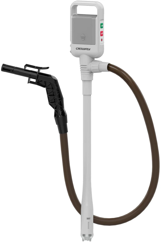 Main image of Deway Battery Stick Pump Automatic Fuel Transfer with Auto-Stop & PVC Hose - 2.5 GPM Siphon Pump for Gasoline, Diesel, Kerosene, DEF, Antifreeze, Gas Cans, Generators, Lawn Mowers, Boats, ATVs
