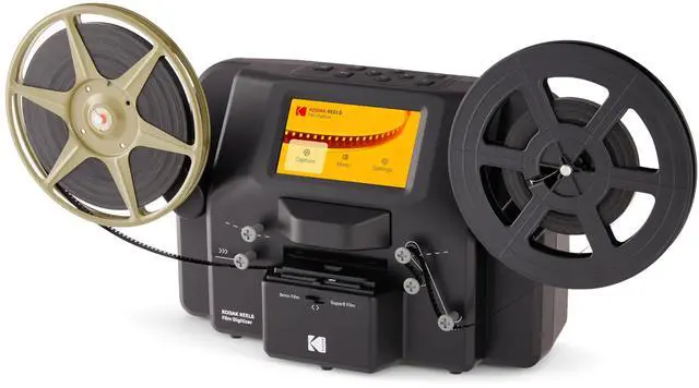 Main image of KODAK REELS 8mm & Super 8 Films Digitizer Converter with Big 5 Screen, Scanner Converts Film Frame by Frame to Digital MP4 Files for Viewing, Sharing & Saving on SD Card for 3 4 5 7 and 9 Reels
