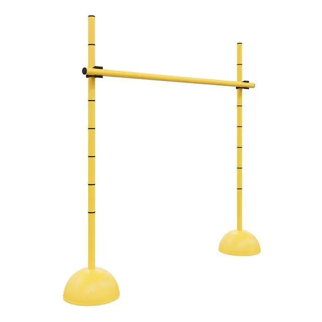 Alt view image 2 of 5 - Power Systems Plyo Hurdles, Adjustable from 12 to 40 Inches, Set of 4, Yellow (22050)