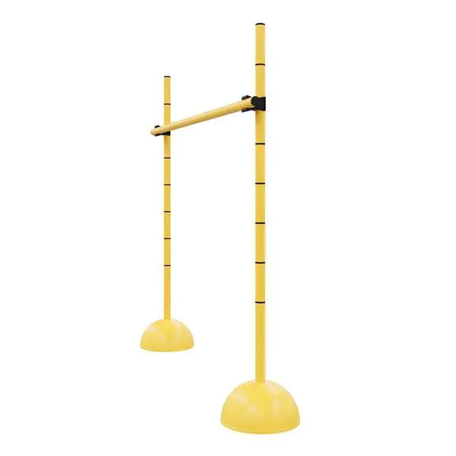 Alt view image 3 of 5 - Power Systems Plyo Hurdles, Adjustable from 12 to 40 Inches, Set of 4, Yellow (22050)