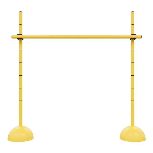 Alt view image 4 of 5 - Power Systems Plyo Hurdles, Adjustable from 12 to 40 Inches, Set of 4, Yellow (22050)