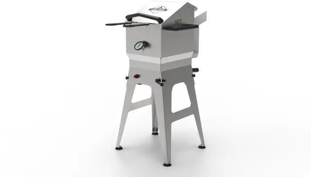 Main image of Hike Crew Outdoor 4.37-Gallon Propane Deep Fryer 57,000 BTU for Camping & Backyard Kitchen with Push Ignition, 2 Stainless Fry Baskets, Built-In Thermometer, Gas Regulator & Drain Valve