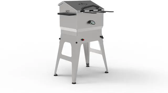 Main image of Hike Crew Outdoor 7.44-Gallon Propane Deep Fryer 57,000 BTU for Camping & Backyard Kitchen with Push Ignition, 3 Stainless Fry Baskets, Built-In Thermometer, Gas Regulator & Drain Valve