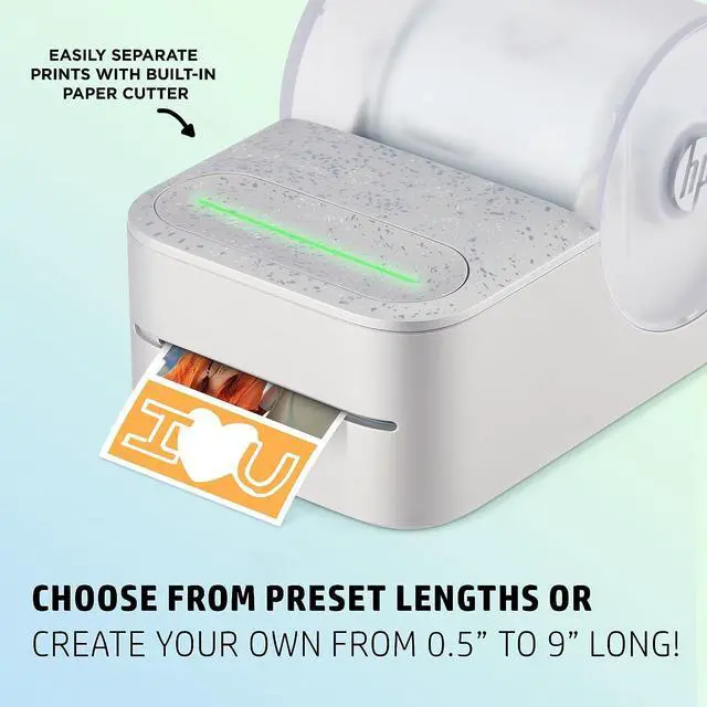 Alt view image 7 of 7 - HP Sprocket Panorama Instant Portable Color Label & Photo Printer with Bluetooth White