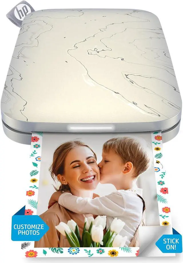 Main image of HP Sprocket Portable 2.3x3.4 Instant Photo Printer (Eclipse), Prints From iOS or Android Devices