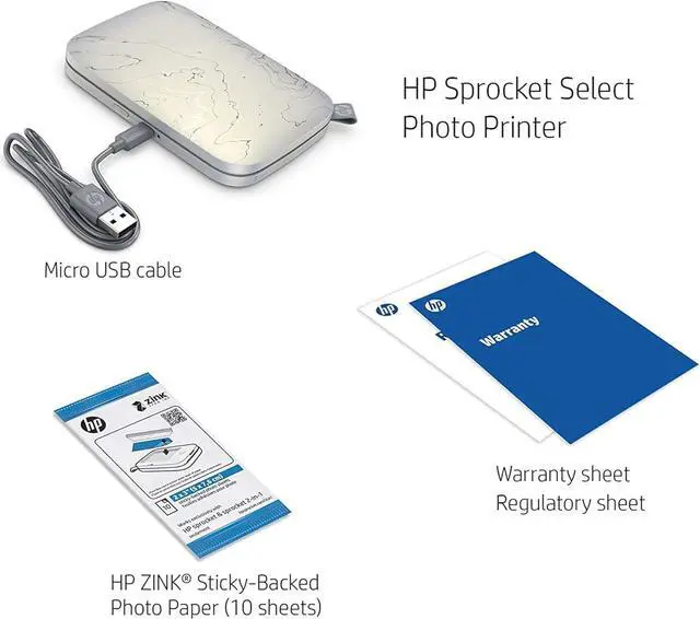 Alt view image 3 of 7 - HP Sprocket Portable 2.3x3.4 Instant Photo Printer (Eclipse), Prints From iOS or Android Devices