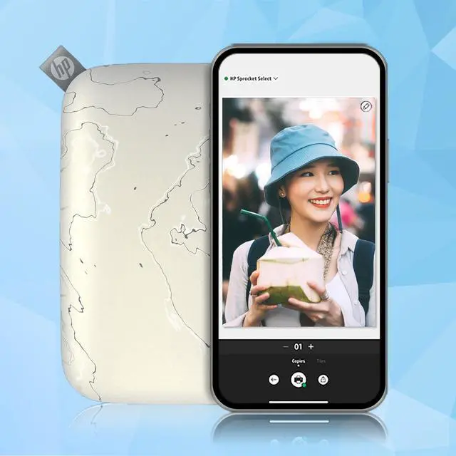 Alt view image 4 of 7 - HP Sprocket Portable 2.3x3.4 Instant Photo Printer (Eclipse), Prints From iOS or Android Devices
