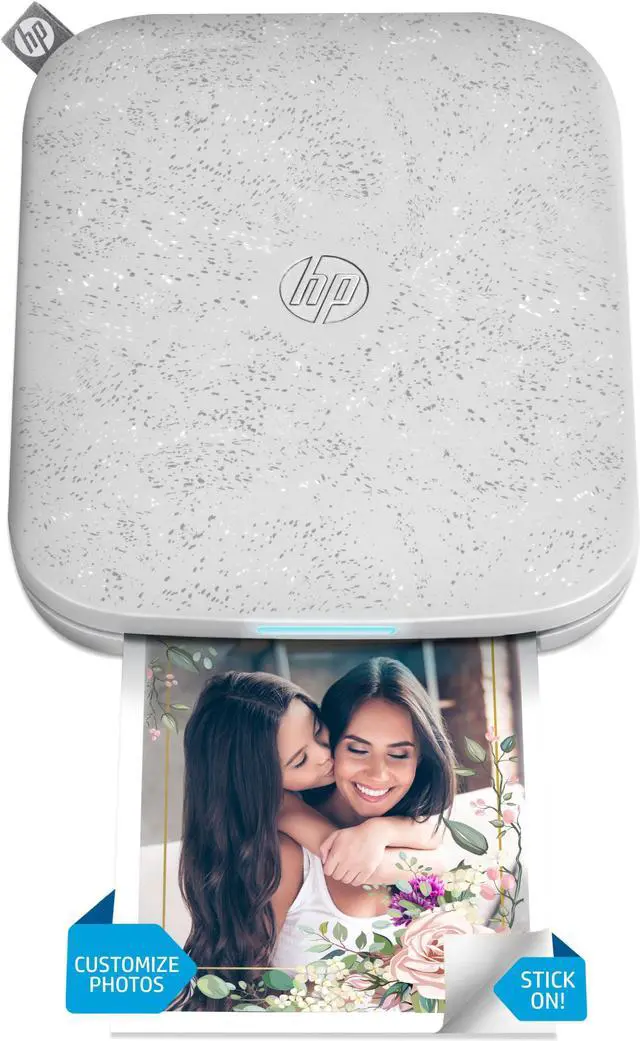 Main image of HP Sprocket 3x4 Instant Photo Printer Prints 3.5x4.25 Photos from iOS & Android - White