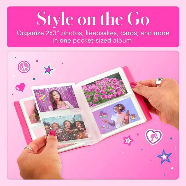 Alt view image 4 of 6 - Barbie x Kodak 64-Photo 2x3 Mini Photo Album with Transparent Window Cover