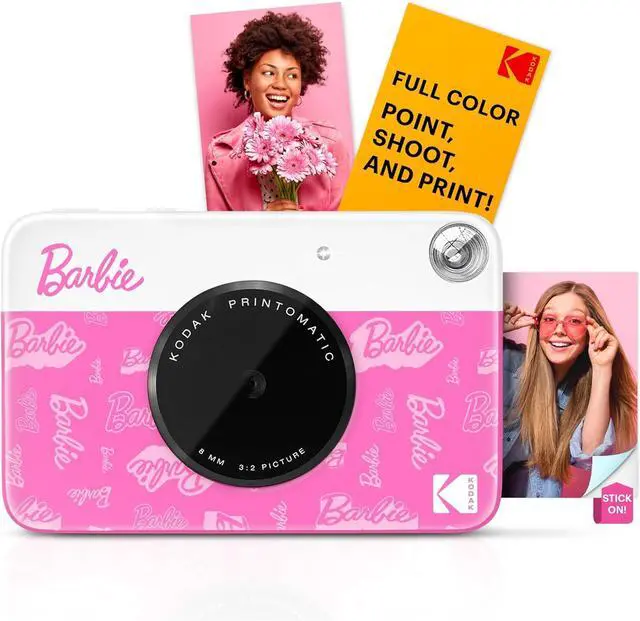 Alt view image 2 of 7 - Kodak x Barbie Printomatic Instant Print Camera Signature Style, Case + Paper (20 Sheets) - Bundle