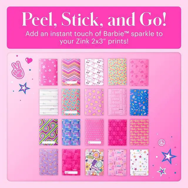Alt view image 3 of 7 - Kodak x Barbie Step Slim Instant Photo Printer, Iconic Style Barbie Case, Paper & More - Gift Bundle