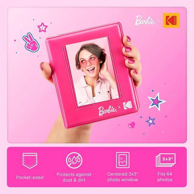 Alt view image 2 of 7 - Kodak x Barbie Step Slim Instant Photo Printer, Iconic Style Barbie Case, Paper & More - Gift Bundle