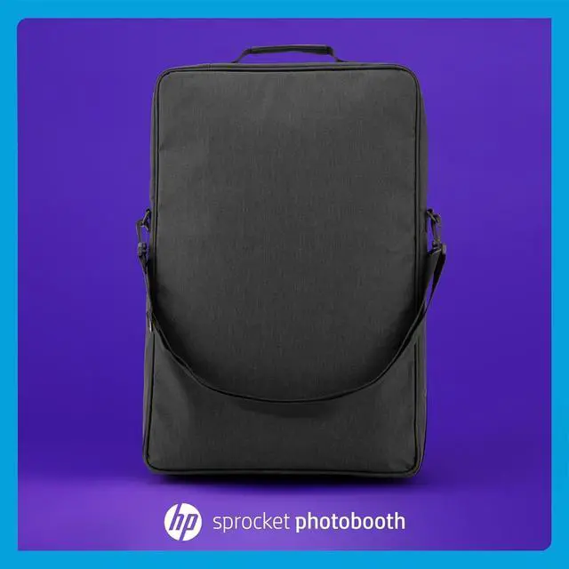 Alt view image 6 of 6 - HP Premium Carrying Padded Storage Case w/Removable Shoulder Strap for Sprocket Photobooth (Black)