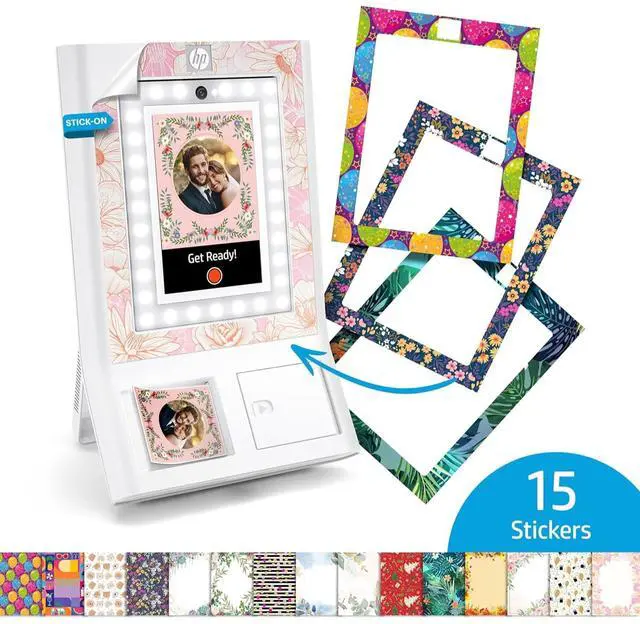 Main image of HP Decorative Stickers Frames, Custom Adhesive Frame Stickers Only for the HP Sprocket Photobooth