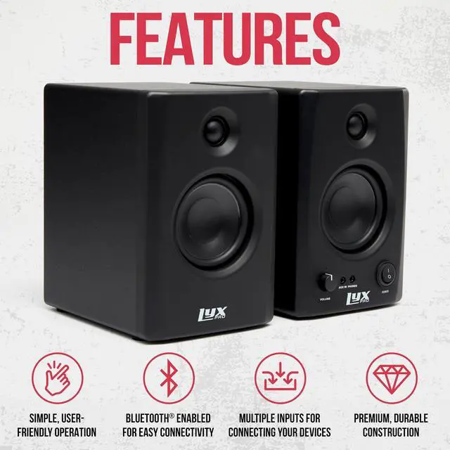 Alt view image 5 of 7 - LyxPro 2x2 USB Audio Interface with Asio Driver, Software, LyxPro Studio Monitors & Isolation Shield