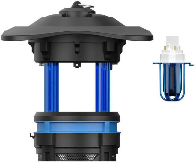 Alt view image 5 of 7 - Flowtron Power Indoor/Outdoor Bug Trap Zapper with UV Light, 800V Grid, and 1-Year Warranty