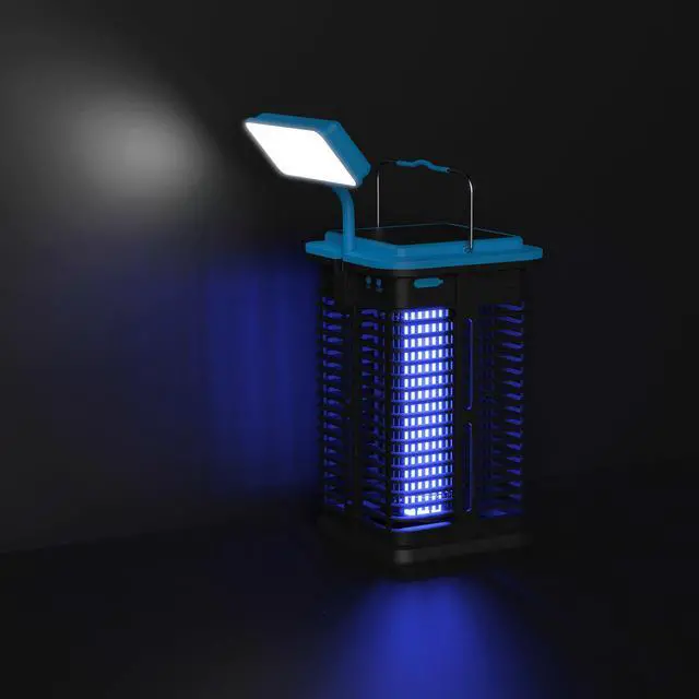 Alt view image 6 of 7 - Flowtron Solar Bug Zapper Indoor Outdoor Trap with LED Lamp USB-C Charging and 1-Year Warranty