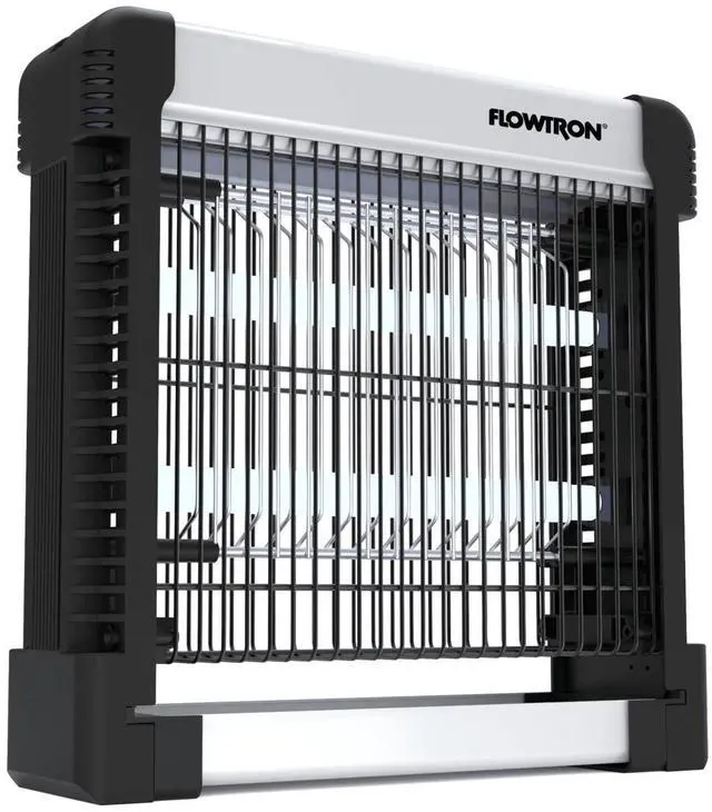 Alt view image 3 of 6 - Flowtron Indoor Bug Zapper with 3000V Power, LED Lamp, 10W UV Bulbs & Easy-Clean Shock Grid