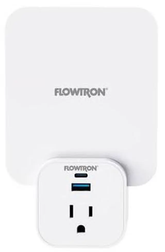 Alt view image 5 of 5 - Flowtron Plug-in Fly Trap with Power Socket, USB Ports, Adhesive Boards for Easy Cleaning