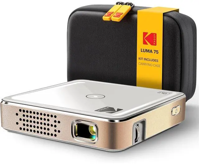 Main image of Kodak Luma 75 Ultra Mini Projector, Portable Pico Projector with Carrying Case- White