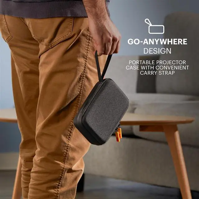 Alt view image 2 of 7 - Kodak Luma 75 Ultra Mini Projector, Portable Pico Projector with Carrying Case- White