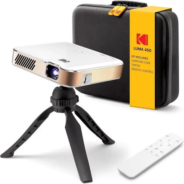 Main image of Kodak Luma 450 Smart Projector, Full HD Portable Pico Projector with Tripod, Remote & Carrying Case