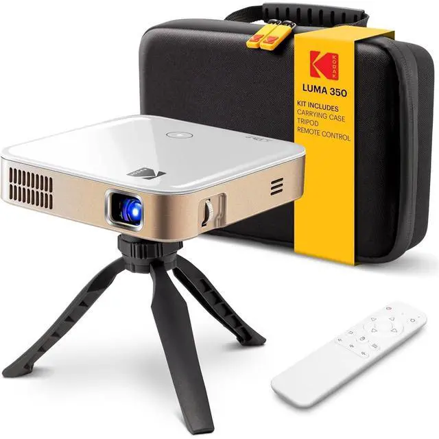 Main image of Kodak Luma 350 Smart Projector, Portable Pico Projector with Carrying Case, Tripod & Remote