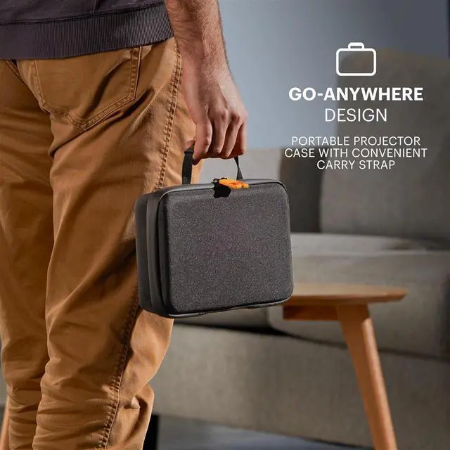 Alt view image 7 of 7 - Kodak Luma 350 Smart Projector, Portable Pico Projector with Carrying Case, Tripod & Remote