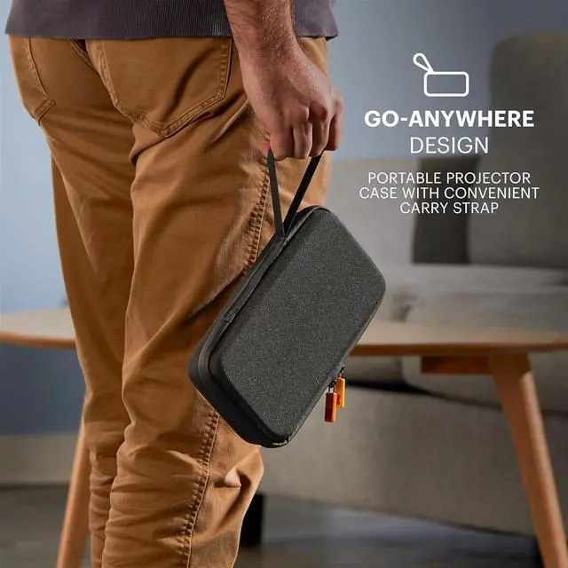 Alt view image 2 of 6 - Kodak Luma 150 Pico Projector, Rechargeable Ultra Mini Projector w/60" Screen, Tripod & Case (White)