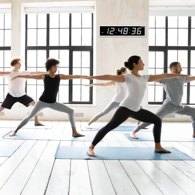 Alt view image 4 of 7 - Ivation Huge Large Big Oversized Digital LED Clock - Shelf or Wall Mount (36 Inch - White) | 6-Level Brightness, Mounting Holes & Hardware