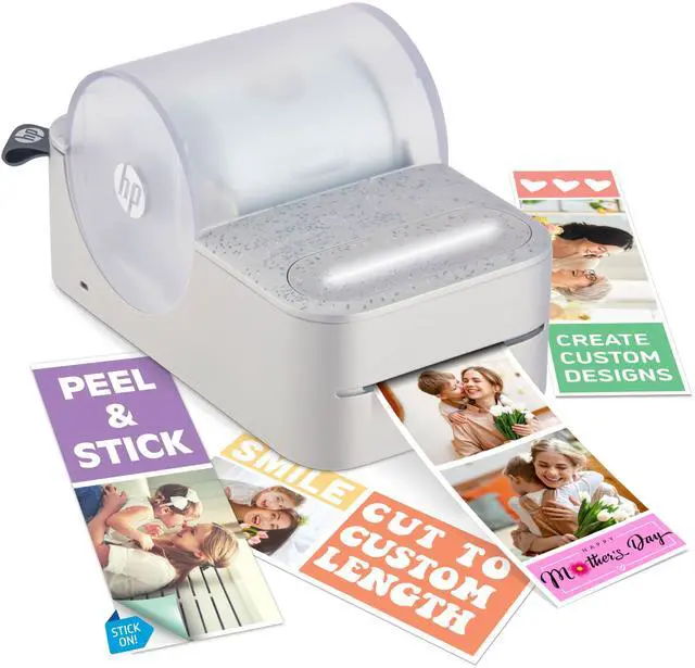 Main image of HP Sprocket Panorama Instant Portable Color Label & Photo Printer with Bluetooth White