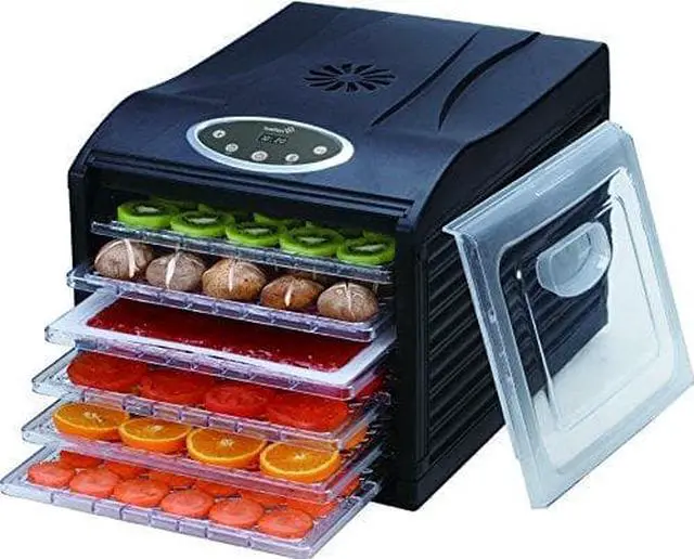 Alt view image 4 of 5 - Ivation Electric Countertop Food Dehydrator with 6 Drying Racks, Digital Temperature Controls and Timer with Automatic Shutoff, Even Dry From 95º F To 158º F