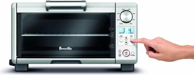Alt view image 3 of 19 - Breville the Mini Smart Oven®, Electric Countertop Toaster Oven, Small Portable Oven, BOV450XL, Brushed Stainless Steel