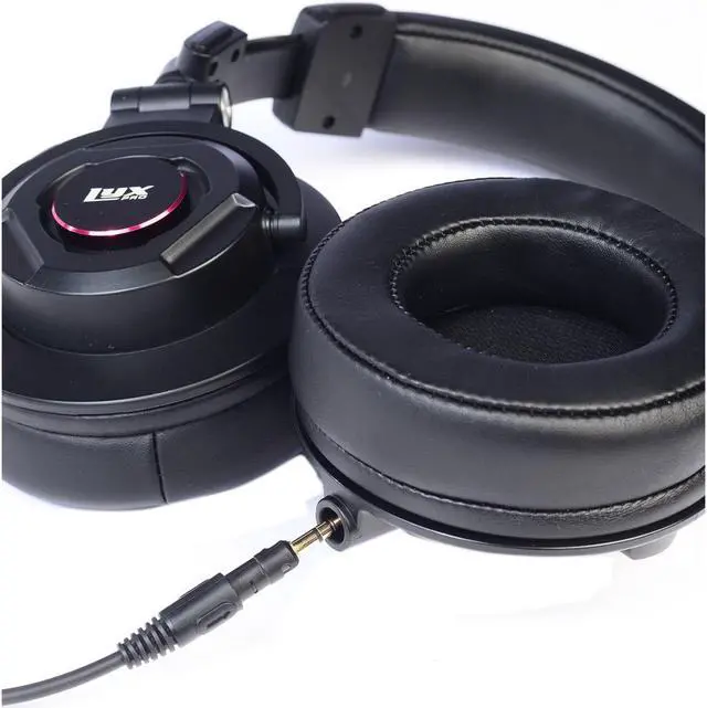 Alt view image 5 of 10 - LyxPro HAS-30 Professional Studio Monitor Headphones, Detachable Cable, Foldable