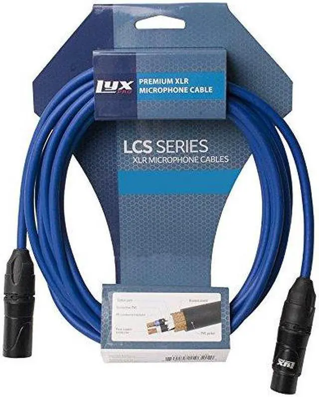 Main image of LyxPro Balanced XLR Cable 15 ft Microphone Cable, Powered Speakers , Green