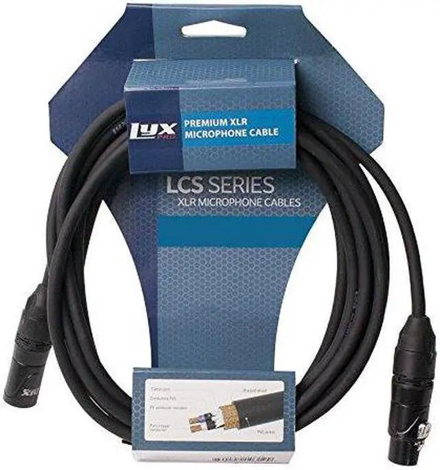 Main image of LyxPro XLR Microphone Cable 100 Ft xlr cable for Microphones and Devices, Black