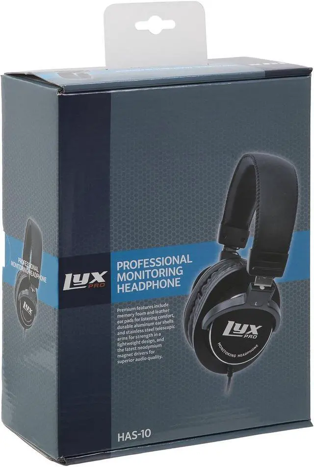 Alt view image 3 of 9 - LyxPro HAS-10 Closed Back Over-Ear Headphones, Lightweight and Comfortable