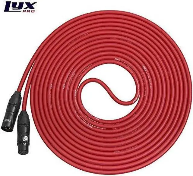 Alt view image 6 of 8 - LyxPro Balanced XLR Cable 25 ft Microphone Cable, Powered Speakers , Red