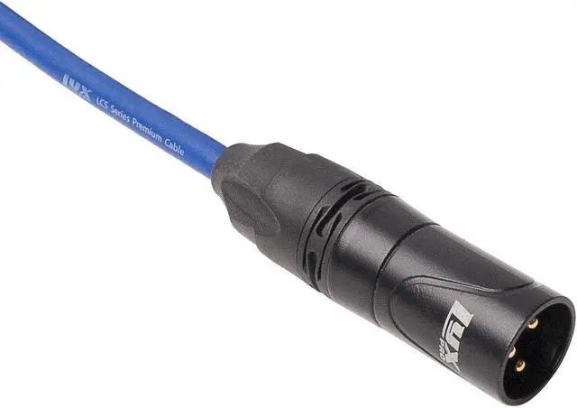 Main image of LyxPro Balanced XLR Cable 25 ft Microphone Cable, Powered Speakers , Blue