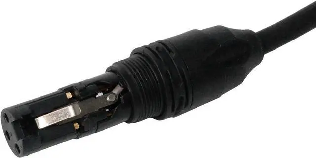 Alt view image 2 of 7 - LyxPro 25 ft High End XLR cable 4-Conductor Star Quad Microphone Cable - Black